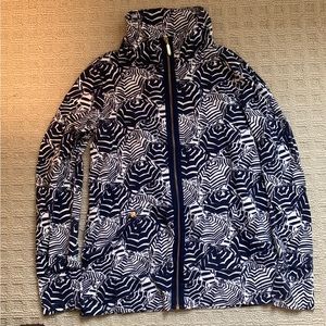 Lilly Pulitzer oh Cabana Boy print zip up size medium